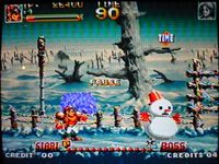 une photo d'Ã©cran de Top Hunter sur SNK Neo Geo